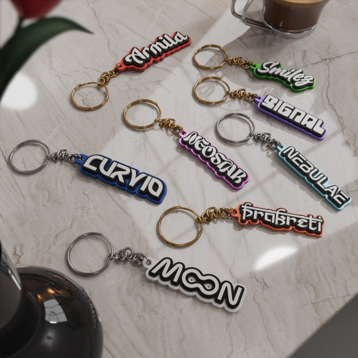 Customisable Name Keychains