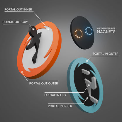 Portal Fridge Magnets