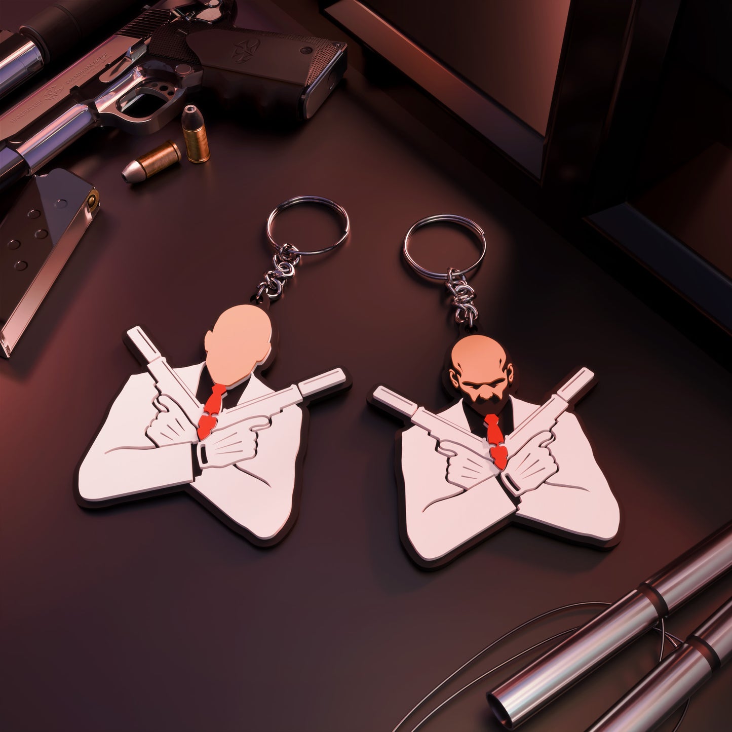 Hitman Agent 47 Keychain